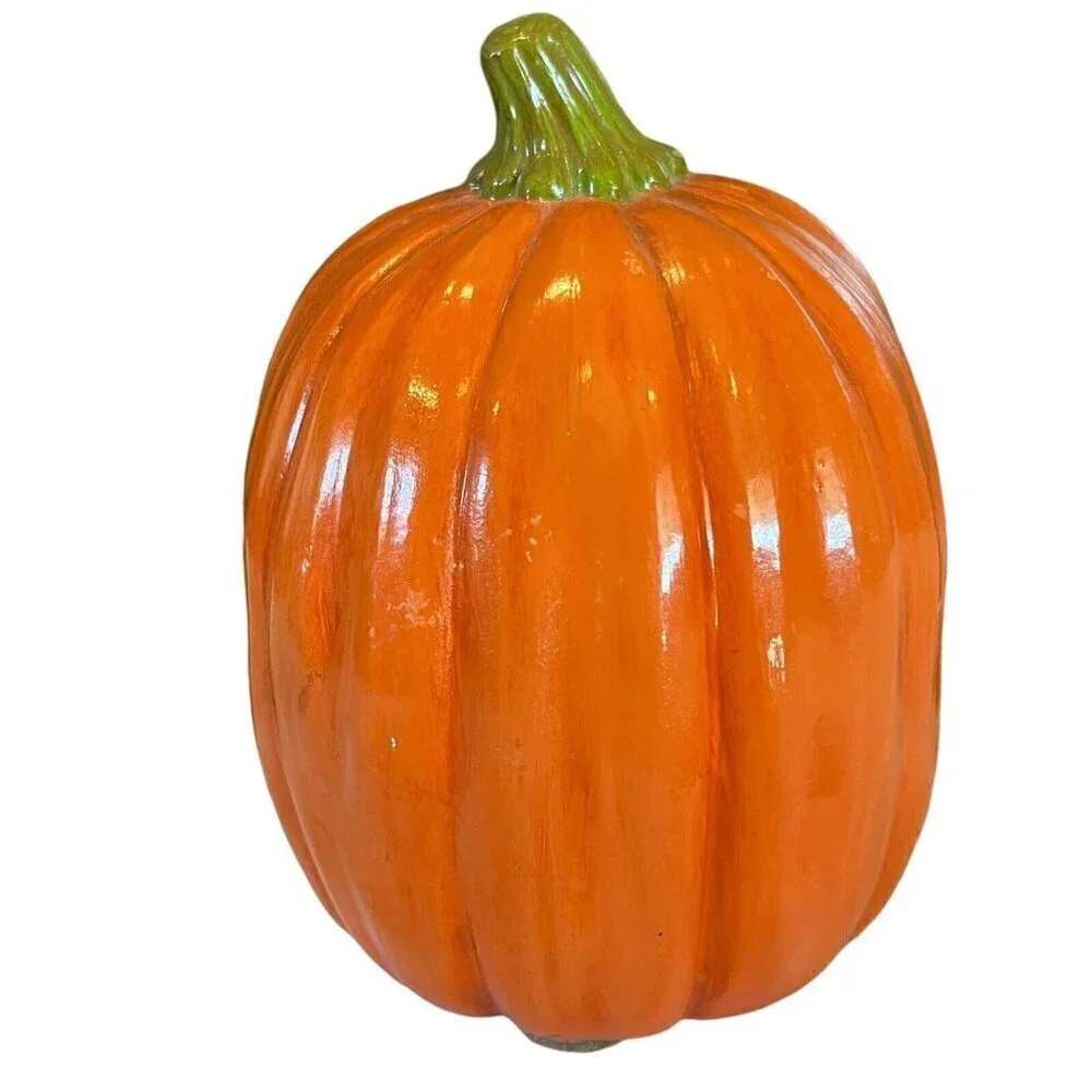 Creepy Anthropomorphic Crying Baby Face Tears Pumpkin Halloween Jack o Lantern
